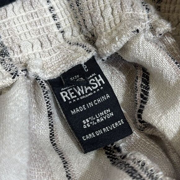 REWASH The Boardwalk Linen Blend Wide Leg Pants Size XS - Picture 6 of 6